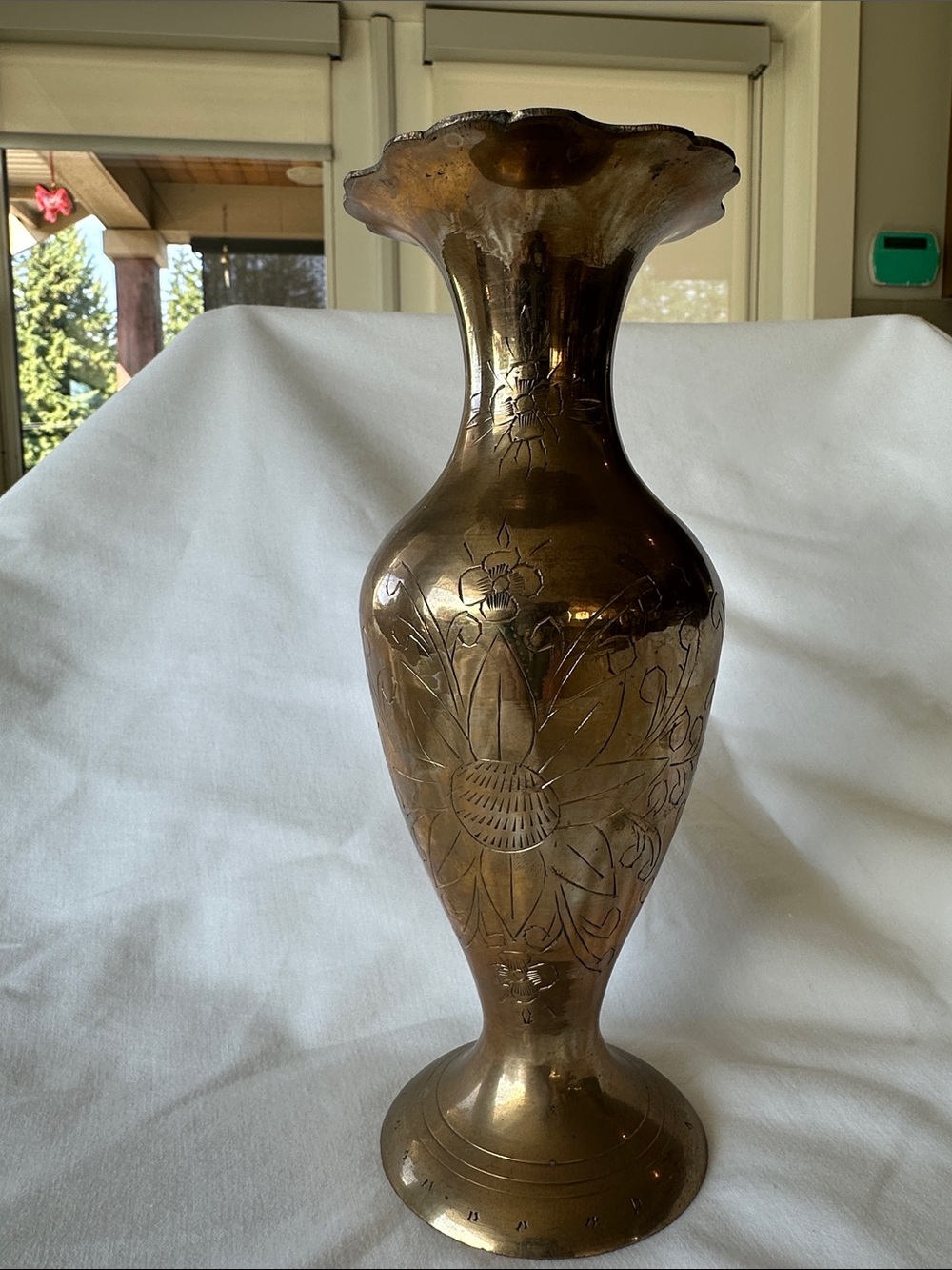 Brass Decorative Floral Vase